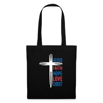 Jesus Cross Church Christians Jesus - Tote Bag - black - Front