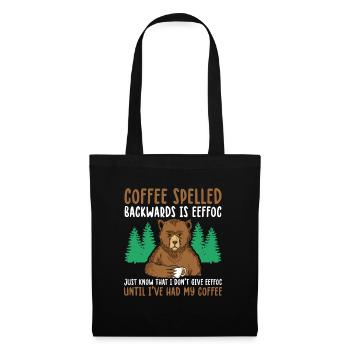 Funny Coffee Spelled Backwards Is Eeffoc - Tote Bag - black - Front