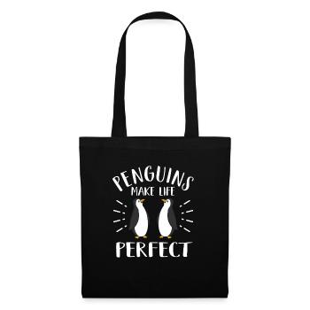 Pingouin - Sac en tissu - noir - Devant