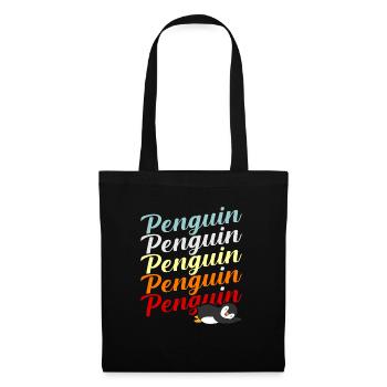 Pingouin - Sac en tissu - noir - Devant
