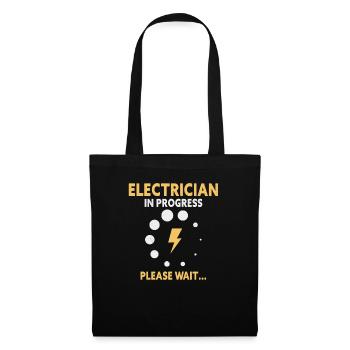 Electrician Apprentice Loading Journeyman - Tote Bag - black - Front