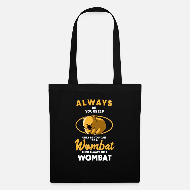 Wombat - Stoffbeutel - Schwarz