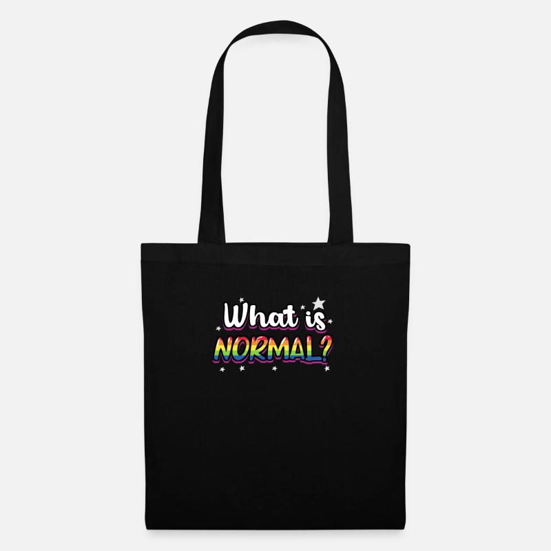 Whats Normal Lesbian Bisexual Trans Gay Pride - Tote Bag - black