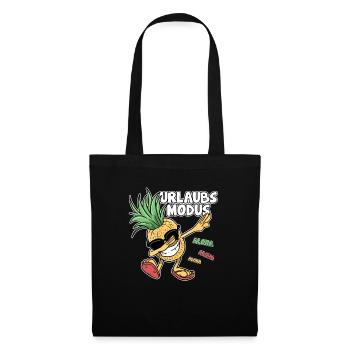 Dabbing Ananas Urlaubs Modus Hawaii - Stoffbeutel - Schwarz - Vorne
