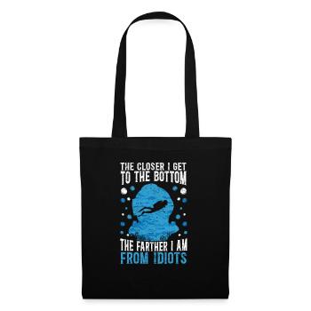 Scuba Diver Diving Saying - Tote Bag - black - Front