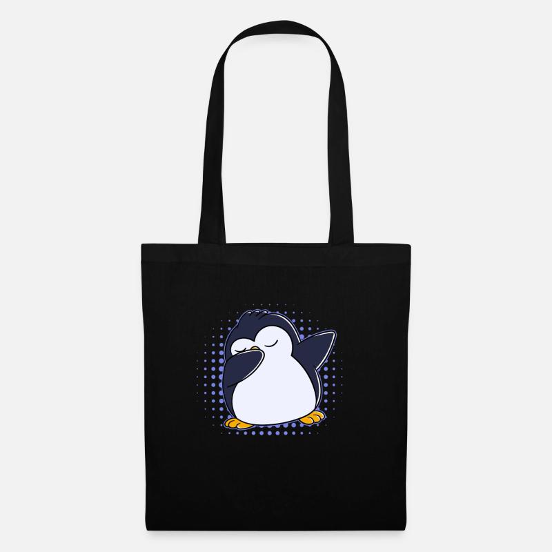 Dabbing Pinguin - Stoffbeutel - Schwarz