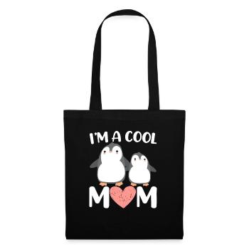 I’m A Cool Mom Pingouin Lady Ice Sunse - Sac en tissu - noir - Devant