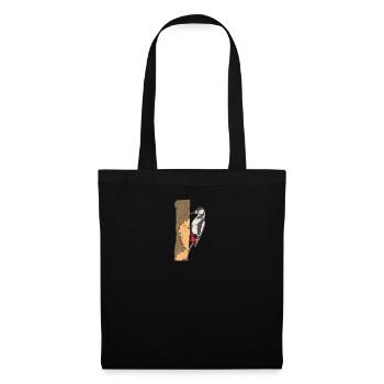 Buntspecht I bird hunter forest motif for - Tote Bag - black - Front