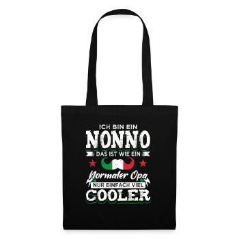 Italienischer Opa Bester Nonno - Stoffbeutel - Schwarz - Vorne