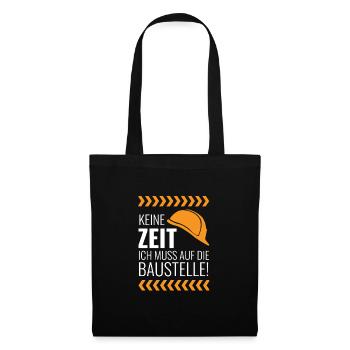 Baustelle - Stoffbeutel - Schwarz - Vorne
