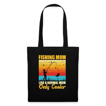 Pêche Mom - Sac en tissu - noir - Devant