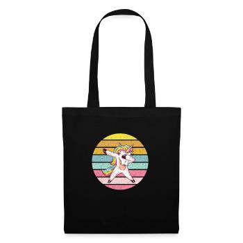 Dabbing unicorn - Tote Bag - black - Front