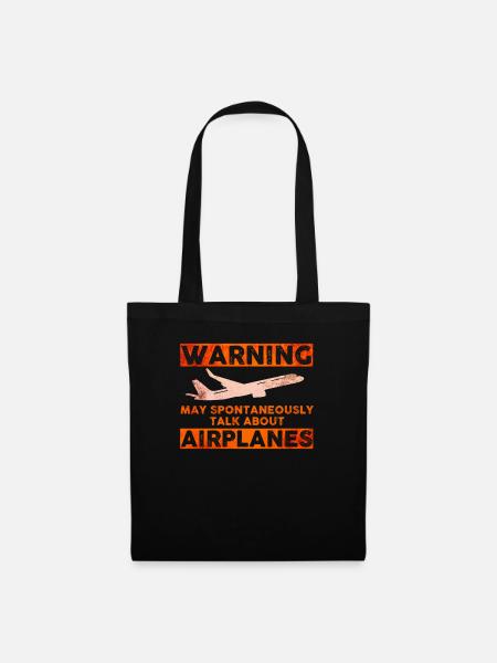 Amateur d’avions Avion Voletique Voletique - Sac en tissu - noir