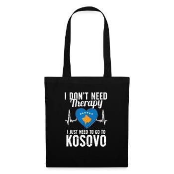 Kosovo flag I Kosovan Souvenirs - Sac en tissu - noir - Devant