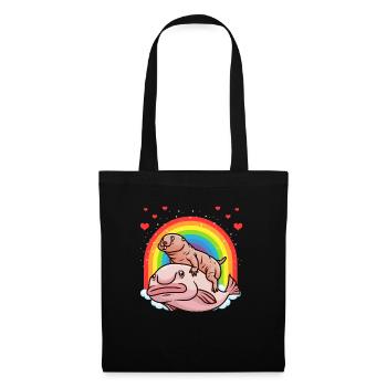 Drôle de blob à la mitraille nue - Sac en tissu - noir - Devant