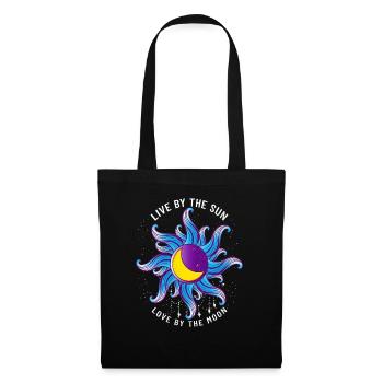 Wild Moonchild Live by the sun Love by the moon - Stoffbeutel - Schwarz - Vorne