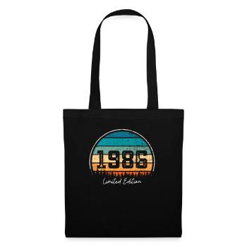 Vintage 1986 Limited Edition Retro Sunset - Tote Bag - black - Front