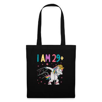 30 years unicorn I am 29+ 30th birthday - Tote Bag - black - Front
