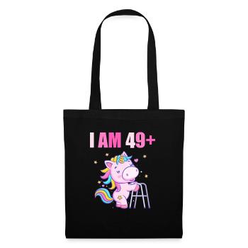50 ans de licorne J’ai 49 ans+ 50 ans - Sac en tissu - noir - Devant