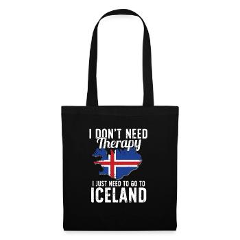 Iceland flag I Icelandic Souvenirs - Sac en tissu - noir - Devant