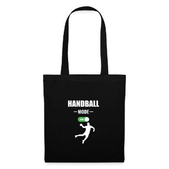 handball mode on - Sac en tissu - noir - Devant