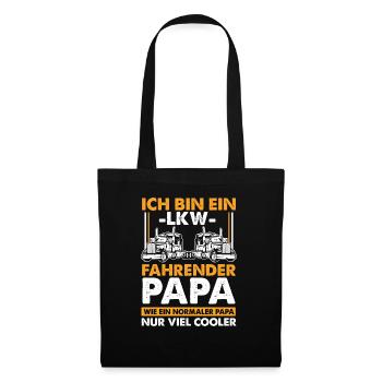 cadeau de la fête des pères pour camion cadeau papa - Sac en tissu - noir - Devant
