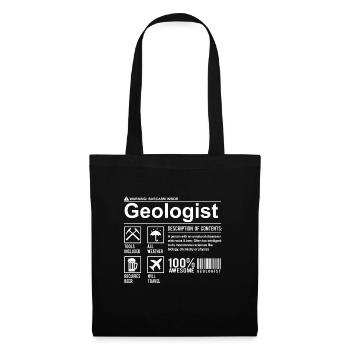 Geologist composition gift for geologists - Tote Bag - black - Front