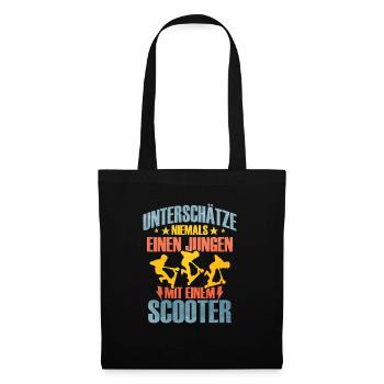 Scooter - Stoffbeutel - Schwarz - Vorne