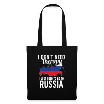 Russia flag I Russian Souvenirs - Sac en tissu - noir - Devant