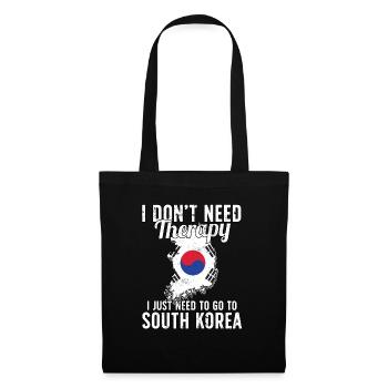 South Korea flag I South Korean Souvenirs - Tote Bag - black - Front