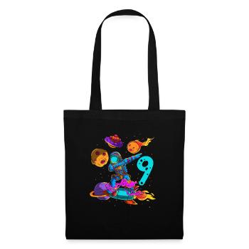 Astronaut In Space 9th Birthday - Tote Bag - black - Front