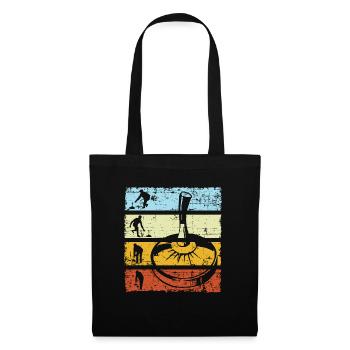 Stick Shooting Cane Sport Curling Retro Vintage - Tote Bag - black - Front