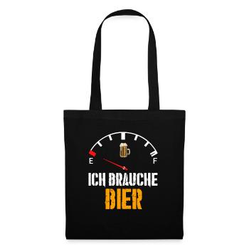 Lustig JGA Bier Mythos Biermarke Beer Malle Spruch - Stoffbeutel - Schwarz - Vorne