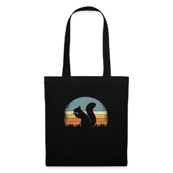Squirrel Rodents Chipmhörn Nature - Tote Bag - black - Front