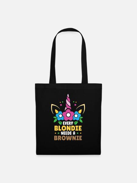 Every Blondie Needs a Brownie - Stoffbeutel - Schwarz