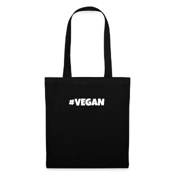 Vegan Veganer - Stoffbeutel - Schwarz - Vorne
