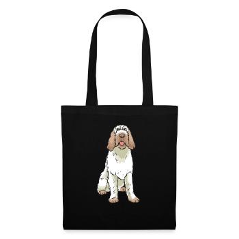 Spinone Italiano Hund - Stoffbeutel - Schwarz - Vorne