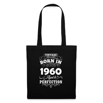 1960 Born vintage - Tote Bag - black - Front