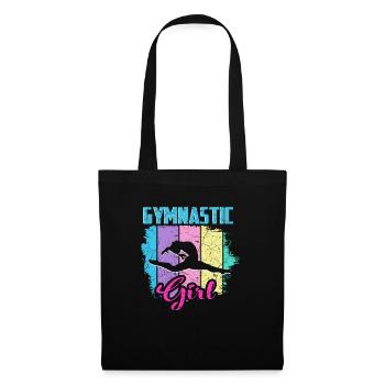 Gymnastique filles - Sac en tissu - noir - Devant