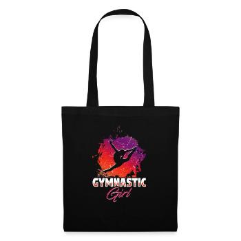 Gymnaste gymnaste gymnastique gymnastique - Sac en tissu - noir - Devant