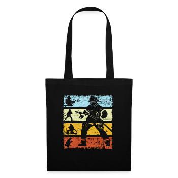 Firefighter Firefighter Firefighter Retro - Tote Bag - black - Front