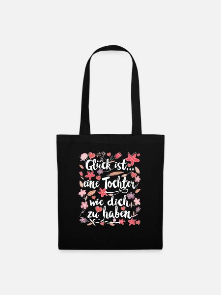 Beste Tochter - Stoffbeutel - Schwarz