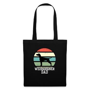 Weimaraner Dad I Retro Weimaraner Dad - Sac en tissu - noir - Devant