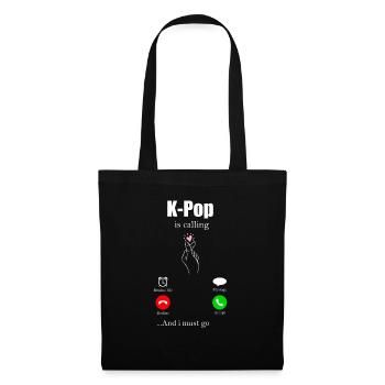 K-Pop - Sac en tissu - noir - Devant