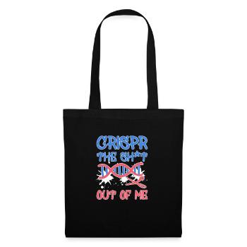 Funny Crispr Science Pun Joke Graffiti Gene Gift - Tote Bag - black - Front