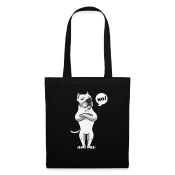 Sturer Dogo Argentino Chien - Sac en tissu - noir - Devant