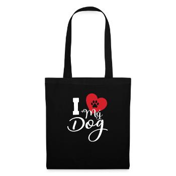 I love my dog - Tote Bag - black - Front