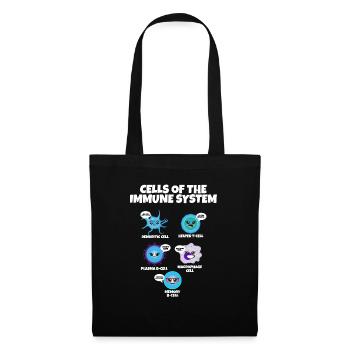 Immune System Cells Biology Cell Science - Stoffbeutel - Schwarz - Vorne