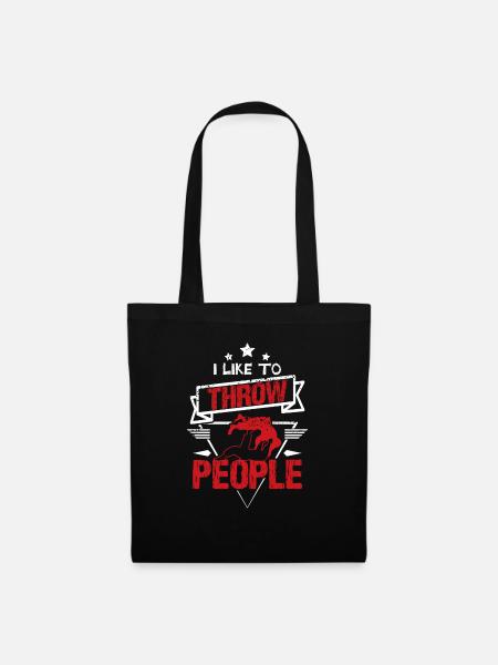 Judo throw people - Stoffbeutel - Schwarz