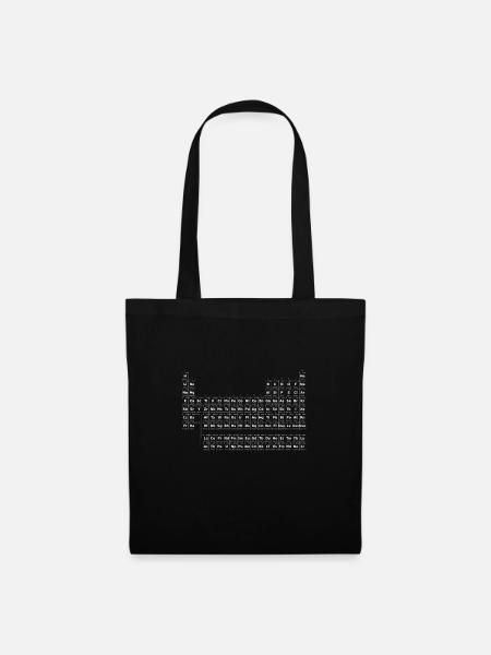 Tableau périodique - Sac en tissu - noir